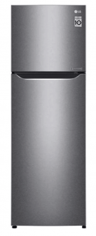 LG 254L Double Door Refrigerator, Top Freezer, Smart Inverter, Multi Air Flow GN-B272SQCB