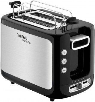 Tefal New Express Toaster 2 Slot Stainless Steel - Tt365027