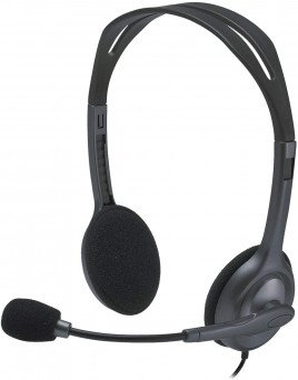 Logitech H111 Wired Headset Tanzania, Stereo Headphones with Noise-Cancelling Microphone, 3.5 mm Audio Jack, 981-000593
