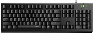 RAPOO NK1800 Spill Resistance Wired USB Desktop Keyboard  (Black) Tanzania