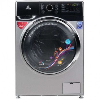 EVVOLI WASHING MACHINE 9KG EVWM-FDDH-914S Silver Direct Drive Inverter 1400RPM A+++