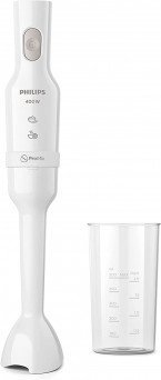 Philips ProMix Hand Blender 3000 Series, 400 W Motor, Beaker Included, Compact, White, Plastic, HR2520 Tanzania