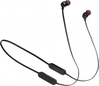 JBL Tune 125 Tanzania - Bluetooth Wireless in-Ear Headphones with 3-Button Mic/Remote and Flat Cable - Black