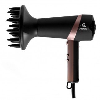 evvoli Hair Dryer 2300W, Powerful DC Motor Fast Drying Hair Dryer with 2 Speeds & 3 Setting, Cool Shot, Ions Jet, EVHC-HD2300R
