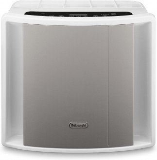 De'Longhi Compact Air Purifier 4 Level Filtration and Ioniser AC150, 65 W - White/Grey [Energy Class A]