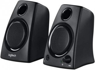 Logitech Z130 PC Speakers, Full Stereo Sound, Strong Bass, 10 Watts Peak Power, 3.5mm Audio Input, Headphone Jack, UK Plug, Computer/TV/Smartphone/Tablet, Black, 980-000419 Tanzania