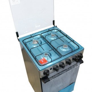 Delta Gas Cookers Tanzania, 50x55cm Gas Oven & Grill 4 Gas Burner (Inox, DGC40I) |  MAJIKO YA GESI