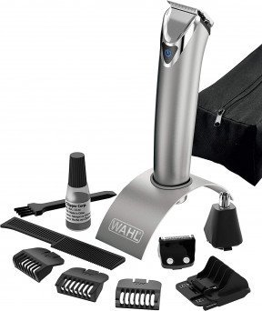 Wahl 9818-116 Stainless Steel Beard Trimmer, Lithium Ion Battery, Steel, SS2L,100-240V | 50-60Hz