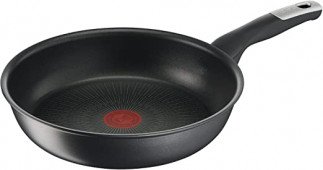 Tefal Frypan 26cm Unlimited Titanium Nonstick with Induction Base G2550502 - Aluminium Material With Heat Indicator Dishwasher Safe And Pfoa Safe