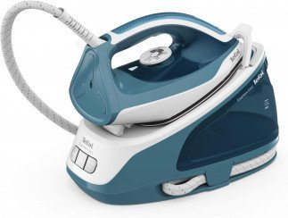 Tefal Express Easy Steam Station, 1.7 Liters, Lock system, Blue/White, Ceramic Xpres Glide, SV6131G0 | Best Clothing & Steam Iron