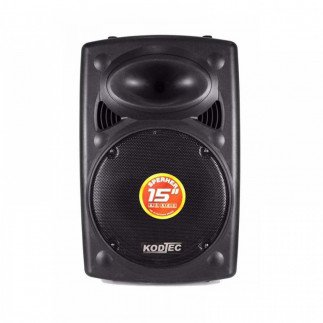 Kodtec Rechargeable Speaker with Bluetooth, FM Radio, Wheels,  2 Mics, 20Hrs Battery, Loud up to 150m,  KT-115