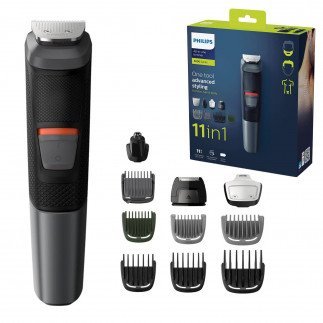 Philips Series 5000 11-in-1 Multi Grooming Kit for Beard, Hair & Body with Nose Trimmer Attachment - MG5730/13 Tanzania