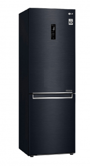 LG 341L Refrigerator, Bottom Freezer, Smart Inverter Compressor, Door Cooling+™ (GC-B459NQDZ, Black)
