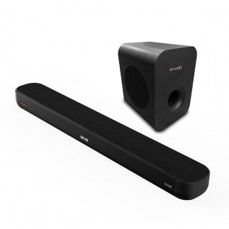evvoli 2.1ch Soundbar, Wireless Subwofer, Bluetooth And LED Display 320W Black EVAUD-SB321B