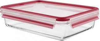Tefal K3010612 Masterseal Food Keeper/Storage Container, Red/Clear, Glass, 3.0 liter Tanzania