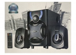 Pinetech Speaker With Radio,  2.1ch (Black, PT 73S)