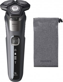 Philips S5587/70 Shaving Machine - Wet and Dry Electric Shaver from the 5000 Series, Grey