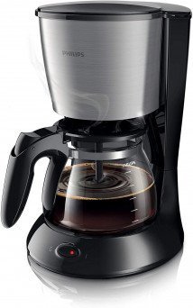 Philips Daily Collection HD7462 Drip coffee maker 1.2L 15cups Black,Stainless steel