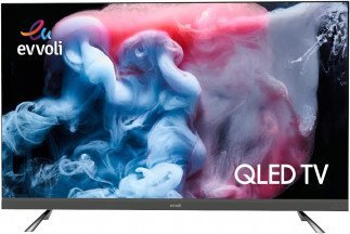 Evvoli 55-Inch Evvo Sound 4K QLED Android Smart TV with Integrated Sound Bar System 55EV350QA Tanzania Black