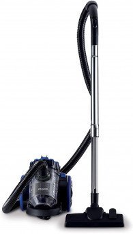 Kenwood Vacuum Cleaner 1800W Multi Cyclonic Bagless Canister 2L With 4.5M Cable, Ultra Compact, Surface, Anti Bacteria, Pet Care For Home & Office Vbp50.000Bb Black/Blue