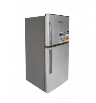 Pinetech Double Door Top Freezer Refrigerator 108L Tanzania( Silver,  PT BCD108)