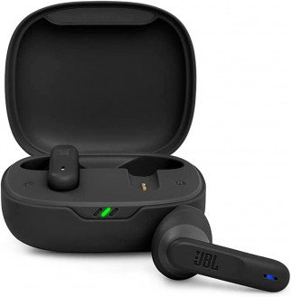 JBL Wave 300TWS True Wireless Earbuds, Deep Bass Sound, 26H Battery, Open-Ear Comfortable Fit, Hands-Free Stereo Call, Dual Connect, Rain Resistant, Voice Assist, Touch Control - Black, JBLW300TWSBLK Tanzania