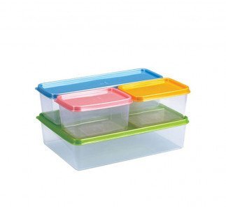 Lionstar Food Plastic Container Cool Sealware 4pc Set SW-45