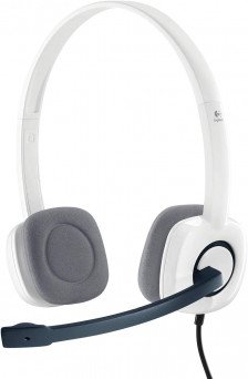 Logitech H150 Wired Headset, Stereo Headphones with Rotating Noise-Cancelling Microphone, Dual 3.5 mm Audio Jack, In-Line Controls, PC/Mac/Laptop 981-000350
