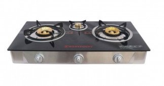 Westpoint Gas Stove 8mm 3 Burner  Black, WTIL-3817.GIG