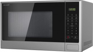Sharp Microwave 28Liter Capacity 1100W Digital Push Button Solo, R-28CT-S Silver with 10 Power levels Tanzania