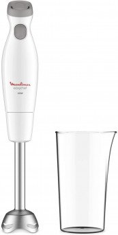 Moulinex Easy Chef Hand Blender with 800ml Beaker 450W, Stainless Steel Shaft, White DD451127