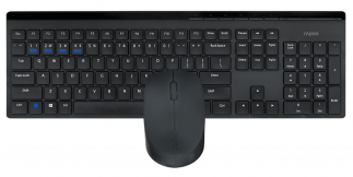 Rapoo Multi-mode Wireless Keyboard & Mouse 8110M – Bluetooth, Black