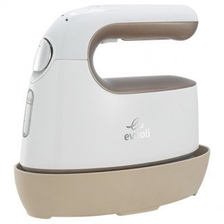 Evvoli Portable Steam Iron With 8 Streaming Holes, Base Stand, Overheat Protection & 2mm Thick Non-Stick Ceramic Soleplate – (EVIR-PGS1000G) Tanzania