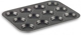 Tefal J1602802 Success 12-mould baking tray Tanzania, Aluminium Black 30 x 23 x 1,5 cm.