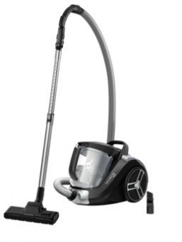 TEFAL Compact Power XXL Bagless Floor Vacuum Cleaner Large Capacity 2.5 Litres Compact Design EffiTech Motor TW4825HA Tanzania, Black / Silver