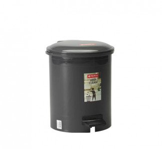 Lionstar Dustbin Round Step 10L C-11, Black