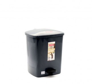 Lionstar Dustbin 14L Square Step C-7, Black