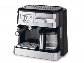 DeLonghi Combi Coffee Machine - Bco420|Pump Espresso & Drip Coffee Maker|Espresso, Capuccino, Latte, Drip Coffee and More|15 Bar Pressure|1450W(Silver & Black)
