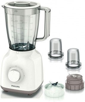 Philips Jug Blender 400 Watts - HR2114, White, Plastic