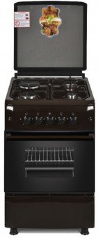Westpoint Cooker 50x55cm Electric Oven, 3 Gas Burners & 1 Electric Plate (Brown, WCER5531E0B)