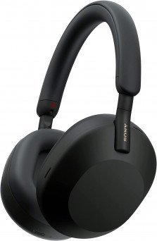Sony XM5 Noise Canceling Wireless Headphones - 30hr Battery Life - Over-Ear Style - Google Assistant - Built-in mic for Calls - WH-1000XM5B