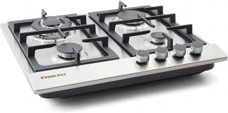 Nikai 4 Burner Built-In Gas Hob with Autoignition, Comes with 1 Year Warranty, NGH3005N Tanzania - Stainless Steel, Silver