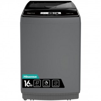 Hisense WTX1602T 16KG Fully Automatic Washing Machine with Super Quick Wash, Power Off Memory, Fuzzy Control, Self-Diagnostic Fault-Finding, Smart Time Delay, and Hydraulic Damping Protection Lid