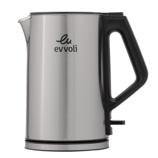 evvoli Stainless Steel Electric Kettle With Fast Boiling Feature, Smart Power Off Technology, 1.5 L 2200 W – EVKA-KE15MS Tanzania, Silver