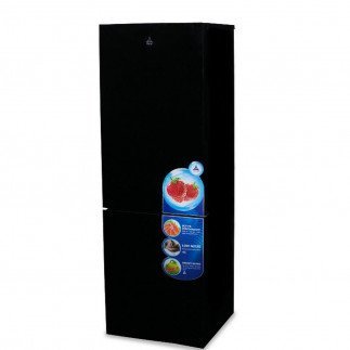 Delta 300L Double Door Refrigerator Defrost Bottom Freezer , Black(DCK-315.B)