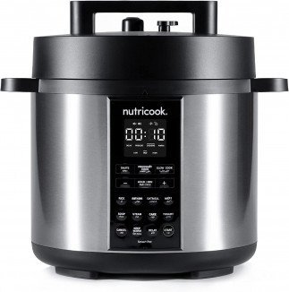 Nutricook Smart Pot 2, 6L, 1000 Watts 9 In 1 Electric Pressure Cooker, 12 Smart Programs, 2 Years Warranty, Silver, Sp204A Tanzania