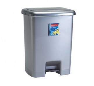 Lionstar Dustbin 25L Square Step C-32, Gray