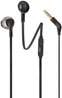 JBL TUNE 205 Tanzania - In-Ear Headphone with One-Button Remote/Mic - Black