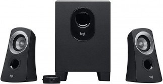 Logitech Z313  2.1 Multimedia Speaker System with Subwoofer, Full Range Audio, 50 Watts Peak Power, Strong Bass, 3.5mm Audio Inputs, UK Plug, 980-000447 Tanzania - Black