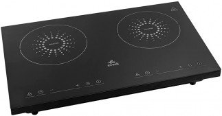 evvoli Induction Hob 2 Burners 3500W Soft Touch Control With 9 Stage Power Setting And Safty Switch EVKA-IH201B